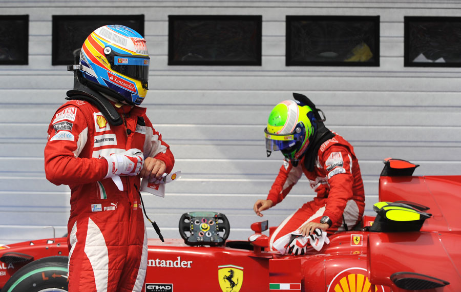 Fernando Alonso and Felipe Massa qualified third and fourth