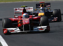 Fernando Alonso holds off Sebastian Vettel 