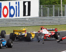 Ho-Pin Tung collides with Jules Bianchi in Saturday's GP2 feature race