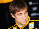 Vitaly Petrov in the Renault garage