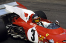 Jacky Ickx during the early stages of the 1971 Italian Grand Prix