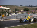Damon Hill on his way to winning the 1993 Hungarian Grand Prix