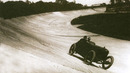 LG Hornstead in a Benz tackles the Outer Circuit at Brooklands