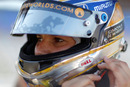 Simona De Silvestro prepares to qualify for the IZOD IndyCar Series Firestone 550k 