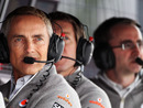 Martin Whitmarsh on the McLaren pit wall 