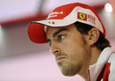Fernando Alonso fields questions from the press 