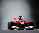 Fernando Alonso made the early running at a wet Spa Francorchamps on Friday