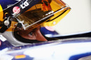 A focused Sebastian Vettel on Friday morning