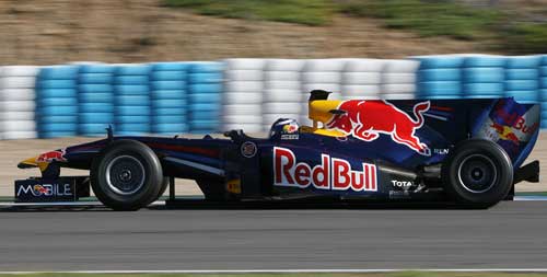 Daniel Ricciardo made a mistake early on in testing