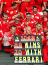Ferrari celebrate Michael Schumacher's 89th F1 victory