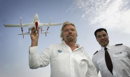 New Virgin Racing team principal Alex Tai pictured with Sir Richard Branson