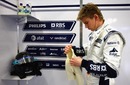 Williams' new signing Nico Hulkenberg prepares for his first test