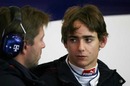 Esteban Gutierrez got his first chance to drive a Formula One car on day two