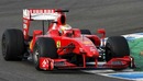 Jules Bianchi was out on track in a Ferrari on day two