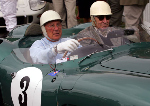 Moss with co-driver Roy Salvadori at the the 2007 Goodwood Revival