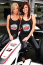 Mad-Croc Energy girls with the BMW Sauber C29