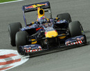 Mark Webber on his way to setting the fastest time in free practice 3