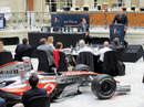 Guests attend the Formula 100 presentation at the Waldorf Hilton Hotel, London