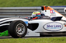 Dean Stoneman on his way to second fastest in Friday's F2 practice session at Oschersleben