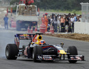 Karun Chandhok drives a Red Bull on the Korean International Circuit