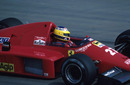 Michele Alboreto on his way to 8th place in the French Grand Prix