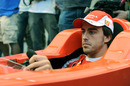 Fernando Alonso tackles Ferrari's F1 simulator at Monza