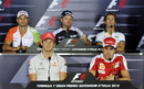 Drivers attend Thursday's press conference