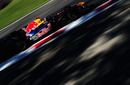 Sebastian Vettel on his way to second quickest in FP1