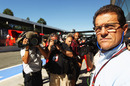 England football manager Fabio Capello watches on from the pit lane