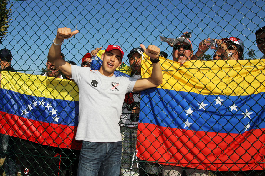 A happy Pastor Maldonado is the 2010 GP2 champion
