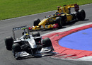 Nico Rosberg leads Robert Kubica