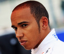 Lewis Hamilton ahead of the start of the race
