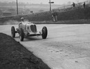 Prince Bira in his Maserati during a practice session, Brooklands, Surrey, March 11, 1938