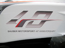 Sauber's 40th anniversary logo