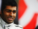 Karun Chandhok in the pits