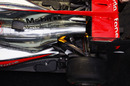 The tightly packaged rear end of the McLaren