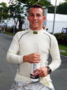 A happy Christian Klien on his return to F1