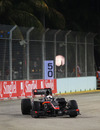 Christian Klien takes part in his first practice session at Singapore