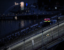 Adrian Sutil crosses the Esplanade Bridge