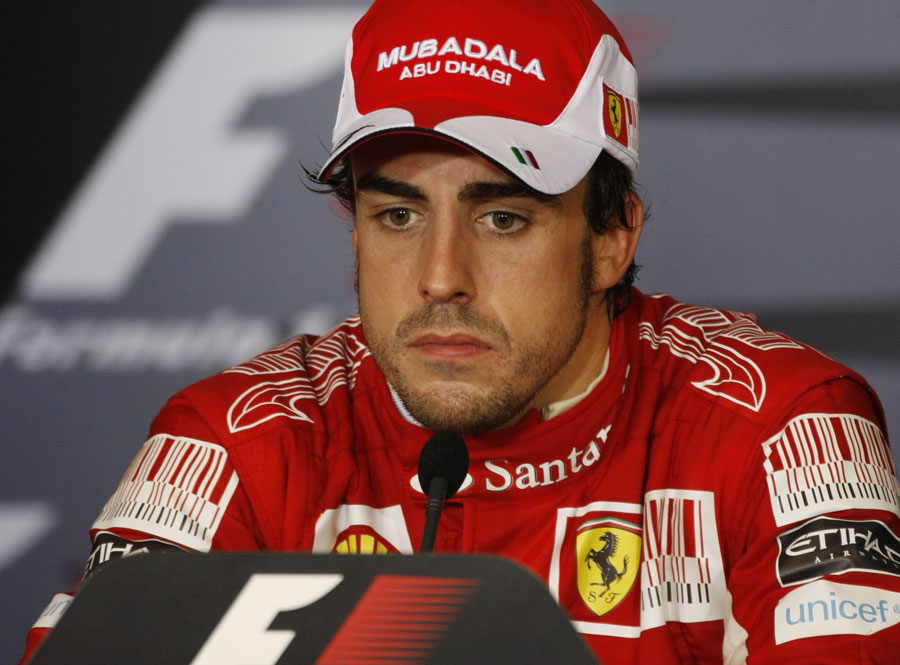 Fernando Alonso in the post-qualifying press conference