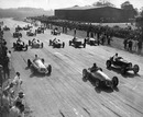 The start of the 1948 British Grand Prix