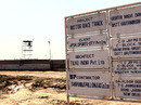 A general view of work at the site for the inaugural 2011 Indian Grand Prix near New Delhi