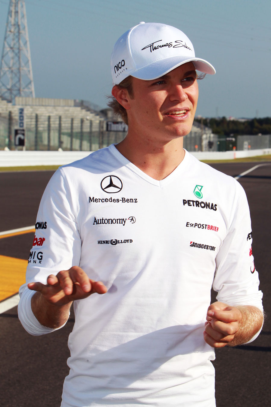 Nico Rosberg in the Suzuka paddock on Thursday
