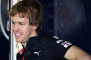 A relaxed Sebastian Vettel on Thursday