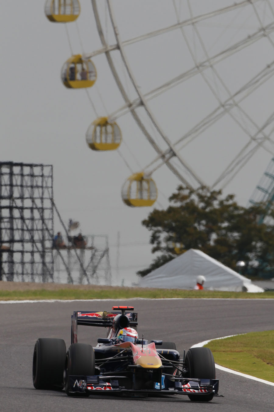 Sebastien Buemi on track in his Toro Rosso