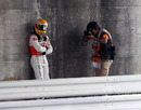 A photographer seizes the opportunity to take a picture of Lewis Hamilton 