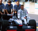 Mika Hakkinen heads out for his final grand prix