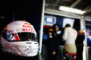 Sebastian Vettel is sporting a new helmet design for Suzuka