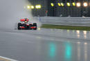 Lewis Hamilton blasts down the straight