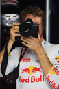 Sebastian Vettel finds other ways of keeping himself entertained